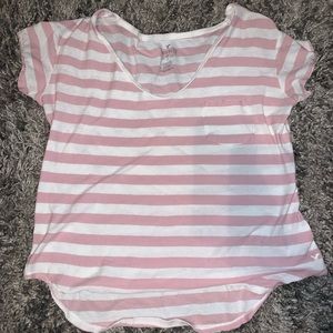 Pink&white tee